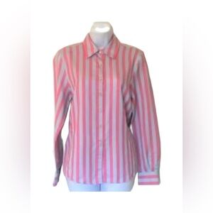 Faconnable Bold Stripe Button Front Shirt